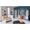 Bureau enfant en bois, 2 niches, 2 tiroirs, 1 porte, Gamme porto