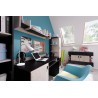 Bureau enfant en bois, 2 niches, 2 tiroirs, 1 porte, Gamme porto