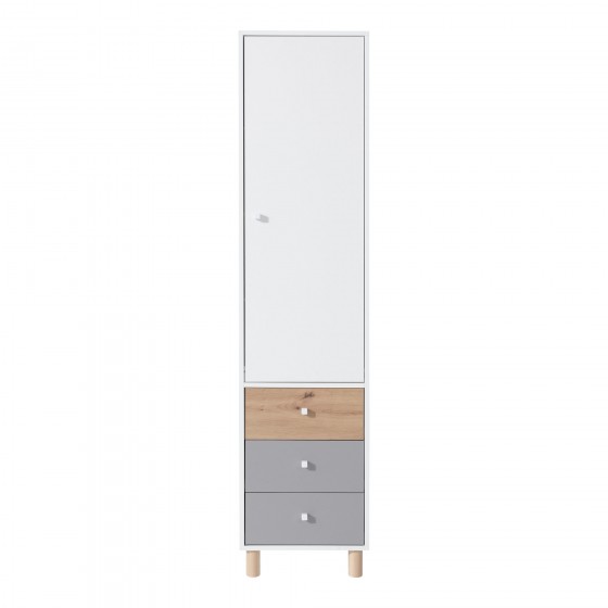 Armoire enfant 1 porte et 3 tiroirs, Gamme teen
