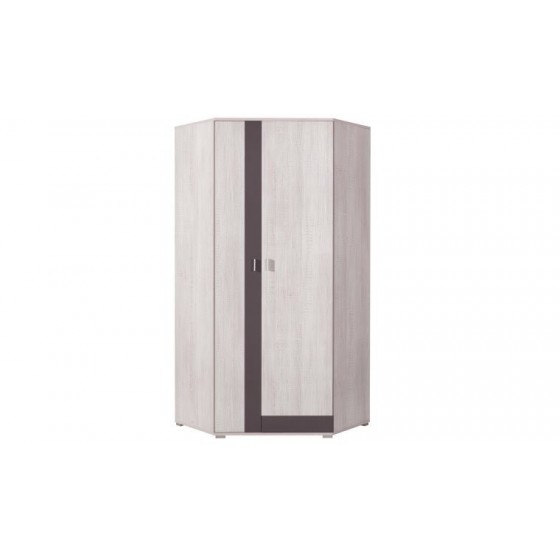 Armoire d'angle enfant en pin, 2 portes, Gamme evora