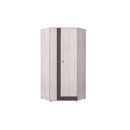 Armoire d'angle enfant en pin, 2 portes, Gamme evora