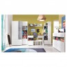 Armoire enfant en bois, 2 portes, 2 tiroirs, Gamme elche