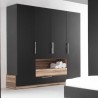 Dressing en bois, 4 portes, 2 tiroirs, Gamme mya