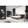Dressing en bois, 4 portes, 2 tiroirs, Gamme mya