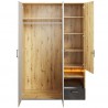Armoire enfant 3 portes, 1 tiroir,  7 niches et 1 penderies, avec LED, Gamme CUBE