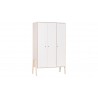 Armoire enfant en bois blanc, 3 portes, Gamme meyrin