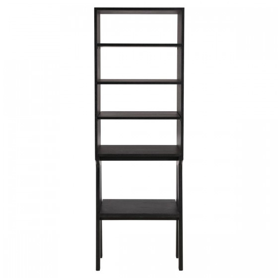 Bibliothèque 4 niches chêne noire, Gamme pi