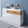 Buffet en bois, 3 portes, 1 tiroir, Gamme florence