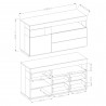 BUFFET DESIGN , 3 TIROIRS, 1 NICHE, 1 PORTE, GAMME FLORENCE