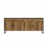 Buffet en bois, 204 cm longeur, 2 tiroirs 4 portes  style industriel, Gamme factory