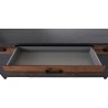 Buffet style industriel, 197 cm de longueur, 2 portes 3 tiroirs et 4 niches, Gamme Buffo