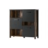 Buffet haut, 3 portes 3 niches, Gamme Buffo