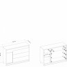 Buffet moderne avec led , Gamme sven