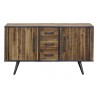 Buffet vintage 2 portes 3 tiroirs metal et bois acacia , Gamme cusco