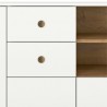 Buffet design 160  blanc et chene naturel , Gamme harmony