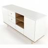 Buffet design 160  blanc et chene naturel , Gamme harmony
