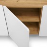 Buffet design 3 portes  blanc et chene naturel , Gamme letto