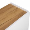 Buffet design 3 portes  blanc et chene naturel , Gamme letto