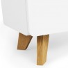 Buffet design 3 portes  blanc et chene naturel , Gamme letto