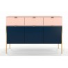BUFFET DESIGN ELEGANT BLEU ET ROSE, GAMME KLINT