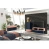 BUFFET DESIGN ELEGANT BLEU ET ROSE, GAMME KLINT