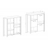 Buffet haut, 3 portes 3 niches, Gamme Buffo B