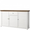 Buffet 3 portes et 1 tiroir, couleur blanc, Gamme EvoBlanc