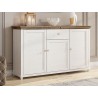 Buffet 3 portes et 1 tiroir, couleur blanc, Gamme EvoBlanc
