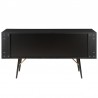 Buffet 2 portes 2 tiroirs placage chene noir , Gamme verona