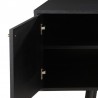 Buffet 2 portes 2 tiroirs placage chene noir , Gamme verona