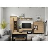 Buffet haut avec porte vitree et led , Gamme sven