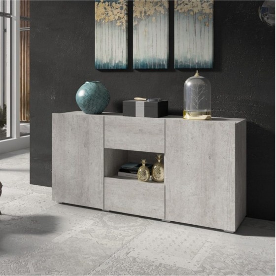 Buffet design 2 portes 2 tiroir 1 niche, Gamme notte