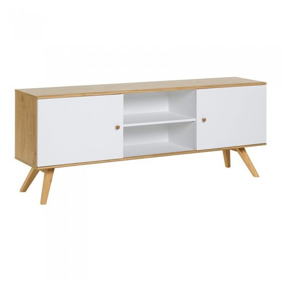 Buffet en bois et chêne, 2 portes, 6 rangements, Gamme benidorm