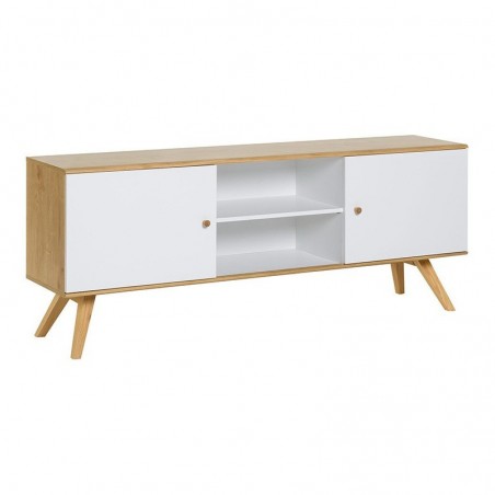 Buffet en bois et chêne, 2 portes, 6 rangements, Gamme benidorm