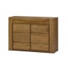 Buffet en chêne, 2 portes, éclairage led, Gamme boston