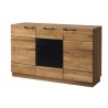Buffet en chêne, 3 portes, 9 rangements, Gamme bari
