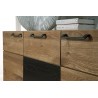 Buffet en chêne, 3 portes, 9 rangements, Gamme bari
