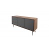 Buffet bas 2 portes, 3 tiroirs, Gamme abys