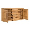 Buffet en chêne, 4 tiroirs, 2 portes, Gamme palerme