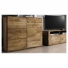 Buffet en chêne, 2 tiroirs, 2 portes, Gamme reno