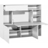 Buffet en bois mélaminé 3 niches, 1 tiroir, 3 portes, Gamme rimini