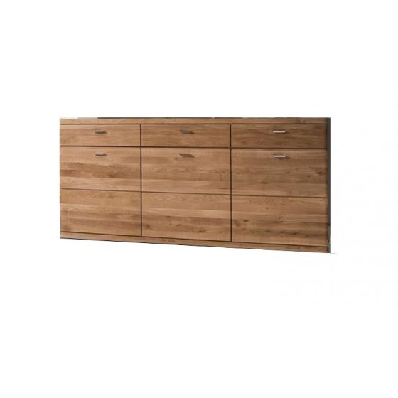 Buffet en chêne, 3 tiroirs, 3 portes, Gamme sydney