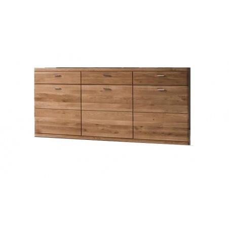 Buffet en chêne, 3 tiroirs, 3 portes, Gamme sydney