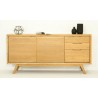 Buffet en teck, 2 portes, 3 tiroirs, Gamme genes