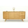 Buffet en teck, 3 portes, 4 tiroirs, Gamme genes