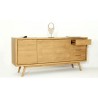Buffet en teck, 3 portes, 4 tiroirs, Gamme genes