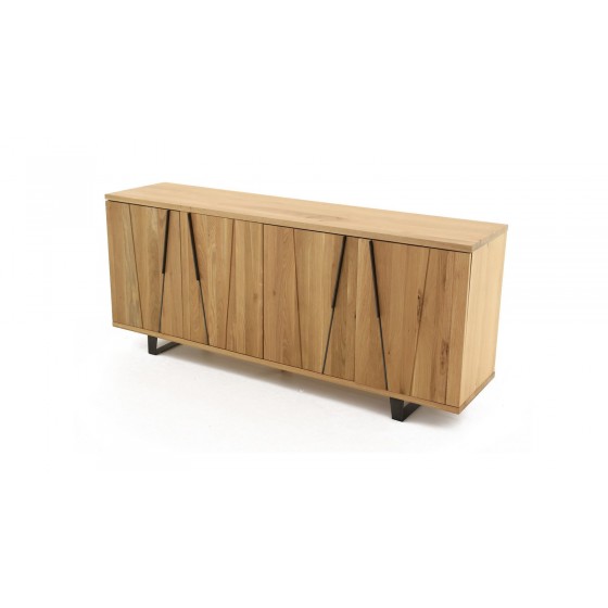 Buffet en bois, 190 cm de longueur,  4 portes, Gamme ecly