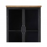 Buffet haut 2 portes vitrées, 2 tiroirs, Gamme high