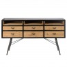 Buffet haut 6 tiroirs, 3 niches, Gamme high