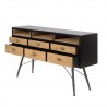 Buffet haut 6 tiroirs, 3 niches, Gamme high